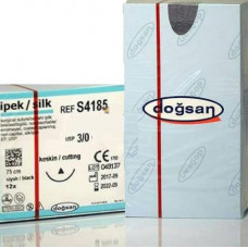 Doğsan Cerrahi Sütür İpek 4/0 Yuvarlak 4.0 / 18mm / Yuvarlak